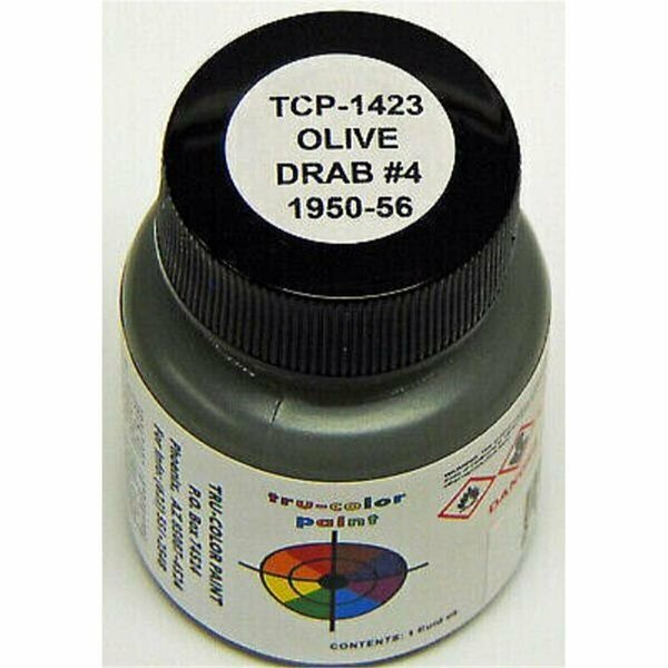 Tru-Color Paint No.4 1950-56 Arm Paint, Olive Drab TCP1423
